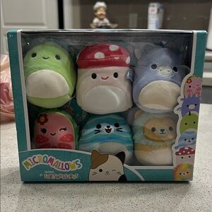 Squishmallows Micromallows Plush Set of 6 NEW